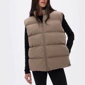 Adanola Padded Oversized Gilet - cocoa brown